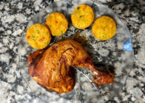 Pata y Muslo al horno con aliño de Manteca a la mostaza Receta de Paola