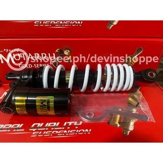 Mutarru Shock Black Series Honda Click 310mm Inverted Tank Black Red