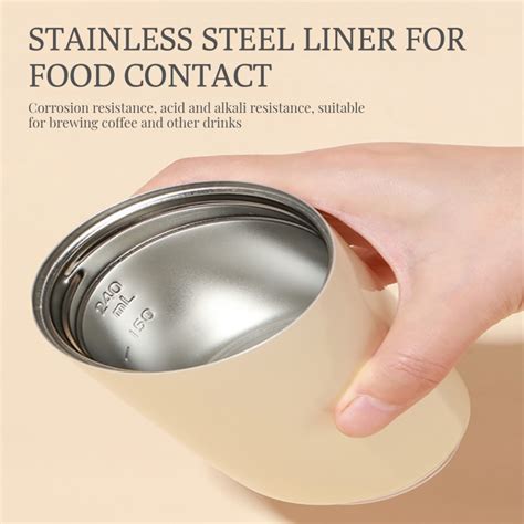 HSMEG Insulated Cup Portable Accompanying Cup Cold And Hot Dual Purpose Large Capacity