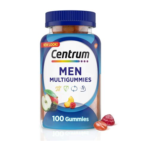 Centrum Multigummies Men S Multivitamin Supplement Gummies Assorted Fruit 100 Ct