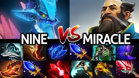 MIRACLE Kunkka VS NINE Leshrac Top Pro Mid Laner Battle Dota 2 YouTube