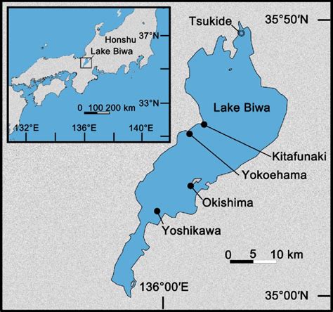 Lake Biwa Map at Steve Clementine blog