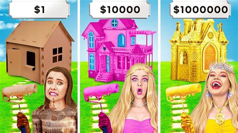 Rich Vs Poor Vs Giga Rich Student 📦 One Colored Challenge💰expensive Vs