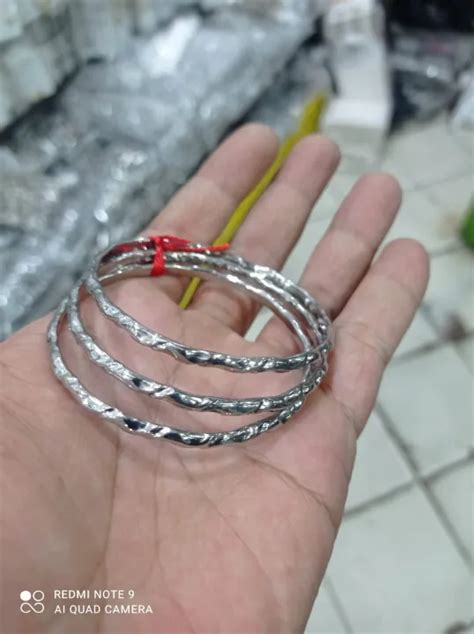 Gelang Keroncong 3 Set Baja Putih Untuk Anak Dewasa Lazada Indonesia