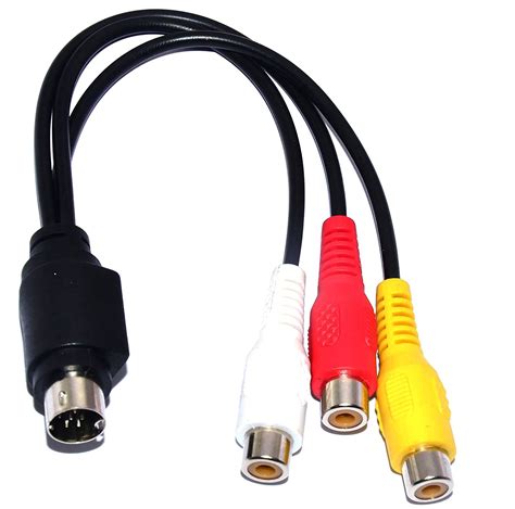 Buy Hkecart 4 Pin S Video Male To 3 Rca Female Cable Adapter Audio