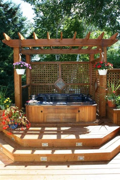 Perfect Outdoor Hot Tub Privacy Ideas 10 Decorewarding Hot Tub Landscaping Hot Tub Gazebo