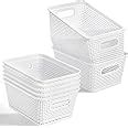 Amazon Nicunom 12 Pack Plastic Storage Baskets Small Pantry