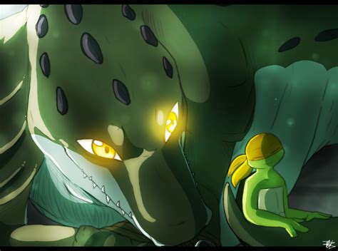 Request Leatherhead And The Little Mikey By Golzyblazey On Devian