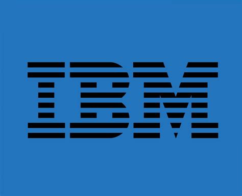 IBM Brand Symbol Software Computer Logo Black Design Vector ...