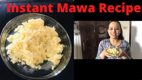 INSTANT MAWA KHOYA Recipe 5 Mins Main Mawa Ready YouTube