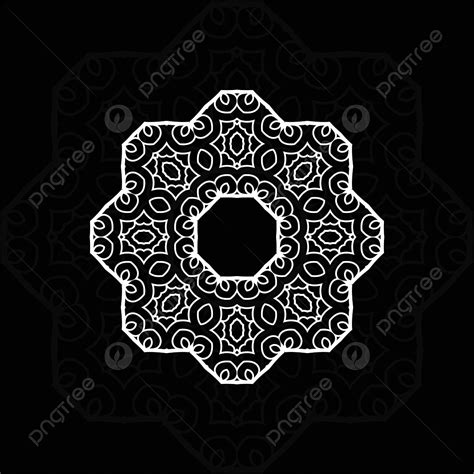 Mandala Black White Vector Png Images Mandala Black And White Mandala