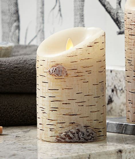 Luminara X Birch Flameless Pillar Candle Remote Ready Buy Now