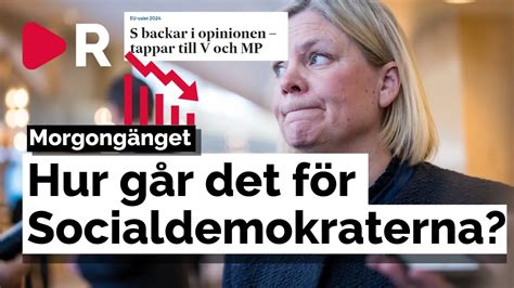 Morgongänget Socialdemokraterna krymper Bara dagar före valet