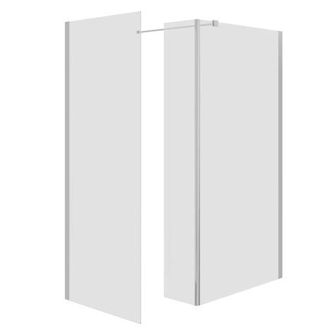 1400x800mm Frameless Walk In Shower Enclosure And Shower Tray Corvus