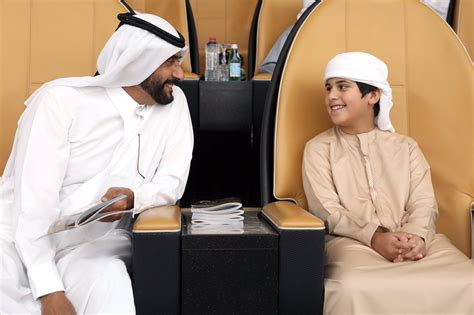 Sheikh Ahmed Bin Rashid Al Maktoum And Sheikh Mohammed Bin Mansour Bin Zayed Al Nahyan During