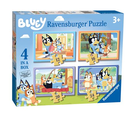 Bluey - 4 in a box puzzles - Bluey Official Website