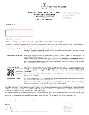 Fillable Online IMPORTANT SAFETY RECALL SECOND NOTIFICATION Fax Email