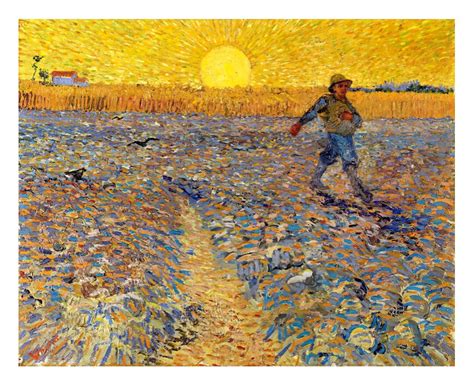 Sower At Sunset Vincent Van Gogh Art Print By Fine Art