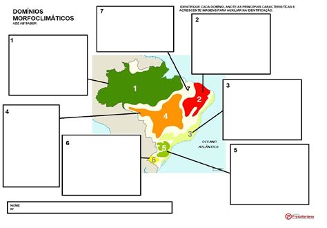 Observe O Mapa Abaixo Sobre Os Dom Nios Morfoclim Ticos Librain