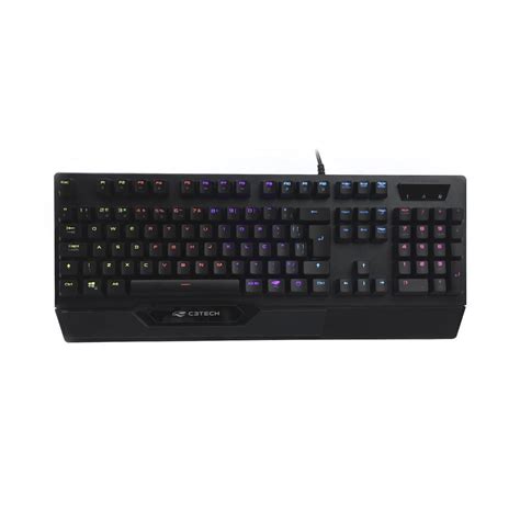 Teclado Gamer C3tech LED RGB Switch Blue ABNT2