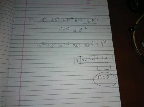 Find Number Of Unpaired Electrons When Fe Does Not Follow N L