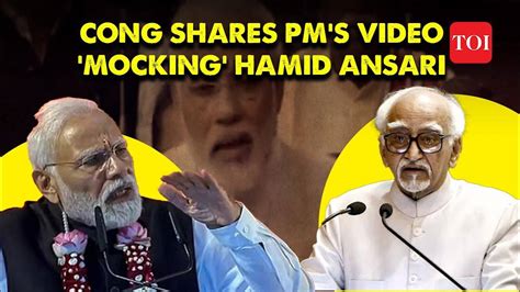 Pm Modis Old Parliament Video Mocking Ex Vp Hamid Ansari Goes Viral