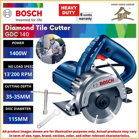 BOSCH GDC 140 PROFESSIONAL CORDED MARBLE CUTTER SAW 1400W Mozek Tile