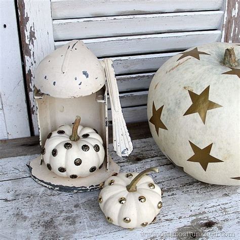 How To Decorate Small White Pumpkins Fall Decor Diy Pumpkin