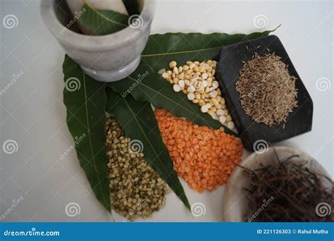 Variety Of Dal In India On A Plain White Background Royalty-Free Stock ...