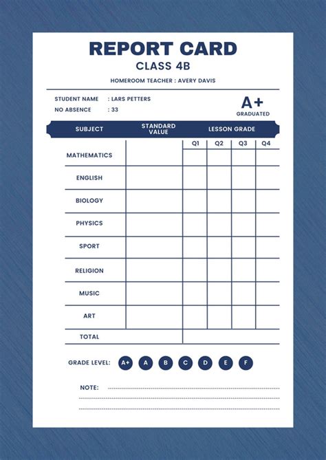 Free Printable Customizable Report Card Templates Canva