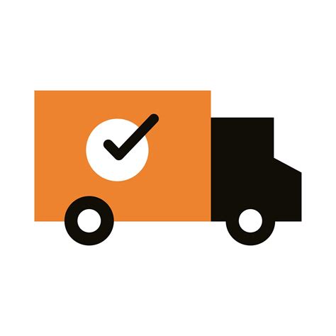 Truck Delivery Service Silhouette Style Icon Vector Art At Vecteezy