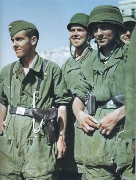 World War Ii In Color Fallschirmjäger Wearing Early Pattern Jump Smock