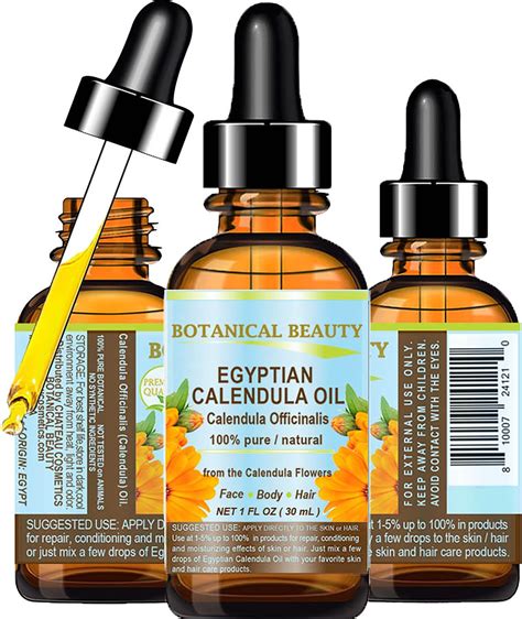 Cavin Schon 4 Fl Oz 100 Pure Calendula Infused Oil For Body Nails And Hair