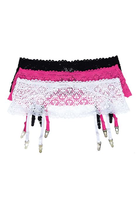 Plus Size Stretch Lace Garter Belt By Shirley Of Hollywood