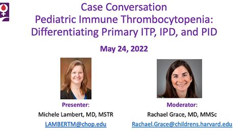 Case Conversation An Update On Pediatric Immune Thrombocytopenia Itp