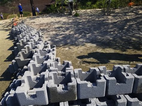 Oyster Castle With Replenishment Behind Chesapeake Conservation