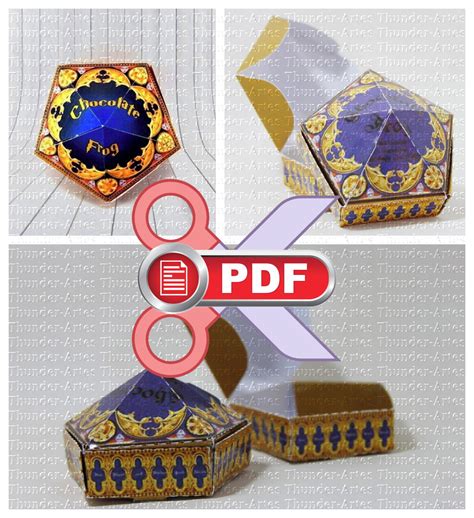 Caixa Chocolate Frog Harry Potter Arquivo Para Tesoura Pdf Elo