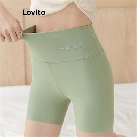 Lovito Shorts Esportivos B Sicos Lisos Esportivos Para Mulheres