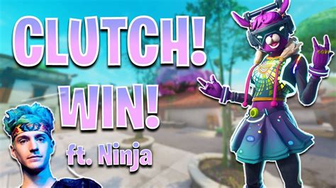 Insane CLUTCH Win Ft Ninja Fortnite Battle Royale YouTube