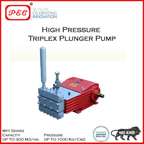 Semi Automatic Pec High Pressure Triplex Plunger Pumps At Rs 5000piece