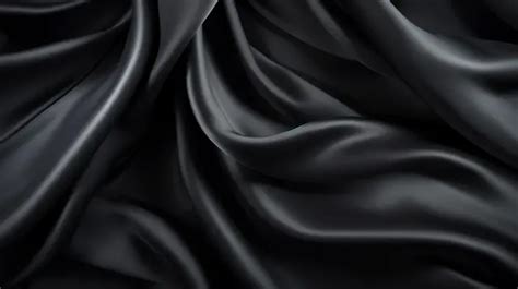 Elegant Black Silk Curtain Texture A Luxurious Backdrop For Design