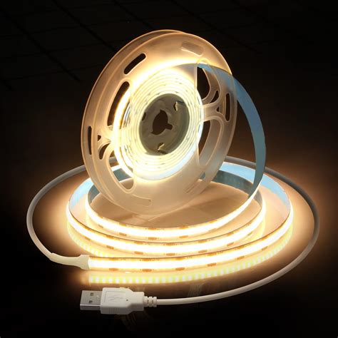 ALITOVE Flexible COB Led Light Strip 6 56ft 320LEDs M Warm White Led