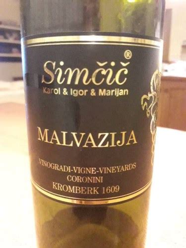 Simčič Karol Igor Marijan Malvazija Vivino Canada