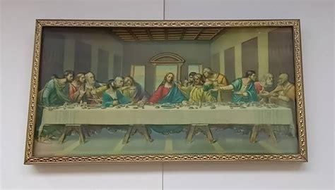 Vintage Metal Framed 3D Last Supper Wall Hanging By Intercraft Etsy