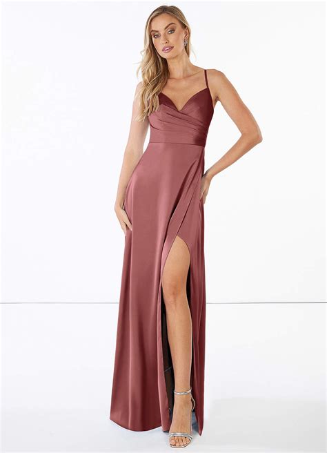 Azazie Calissa Stretch Satin Dress Amethyst Bridesmaid Dresses Azazie