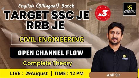 Open Channel Flow 3 Civil Engineering Target SSC JE RRB JE