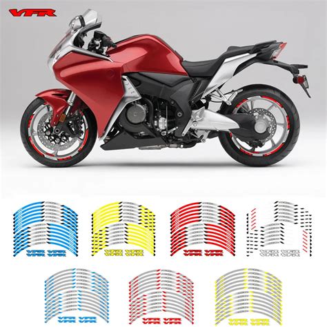 New Motorcycle Wheel Sticker Pcs Thick Edge Outer Rim Sticker Stripe