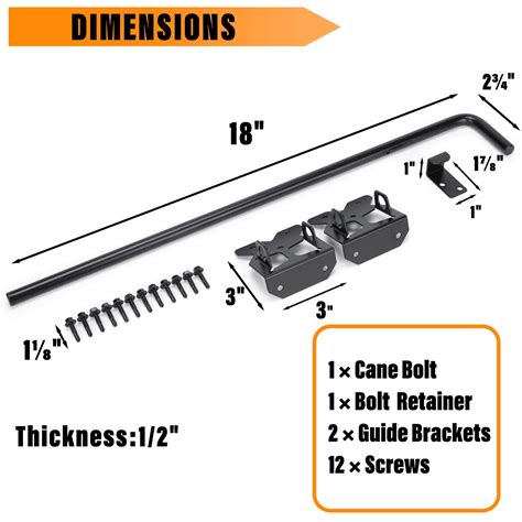 Mua Djsunpacking Upgrade Heavy Duty Cane Bolt Gate Drop Rod Steel