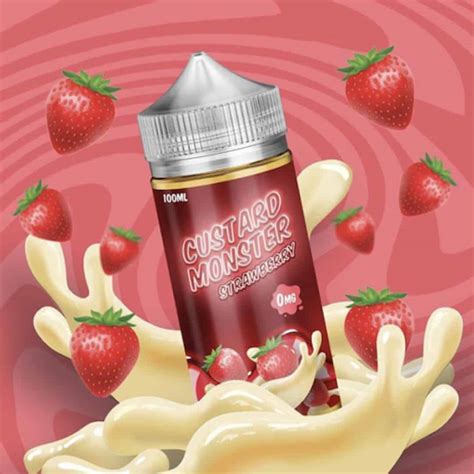 Custard Monster Strawberry E Liquid كاسترد مونستر فيب