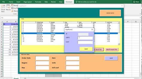 Excel Tutorial VBA Passing Data Between Forms Using Listbox PART 1